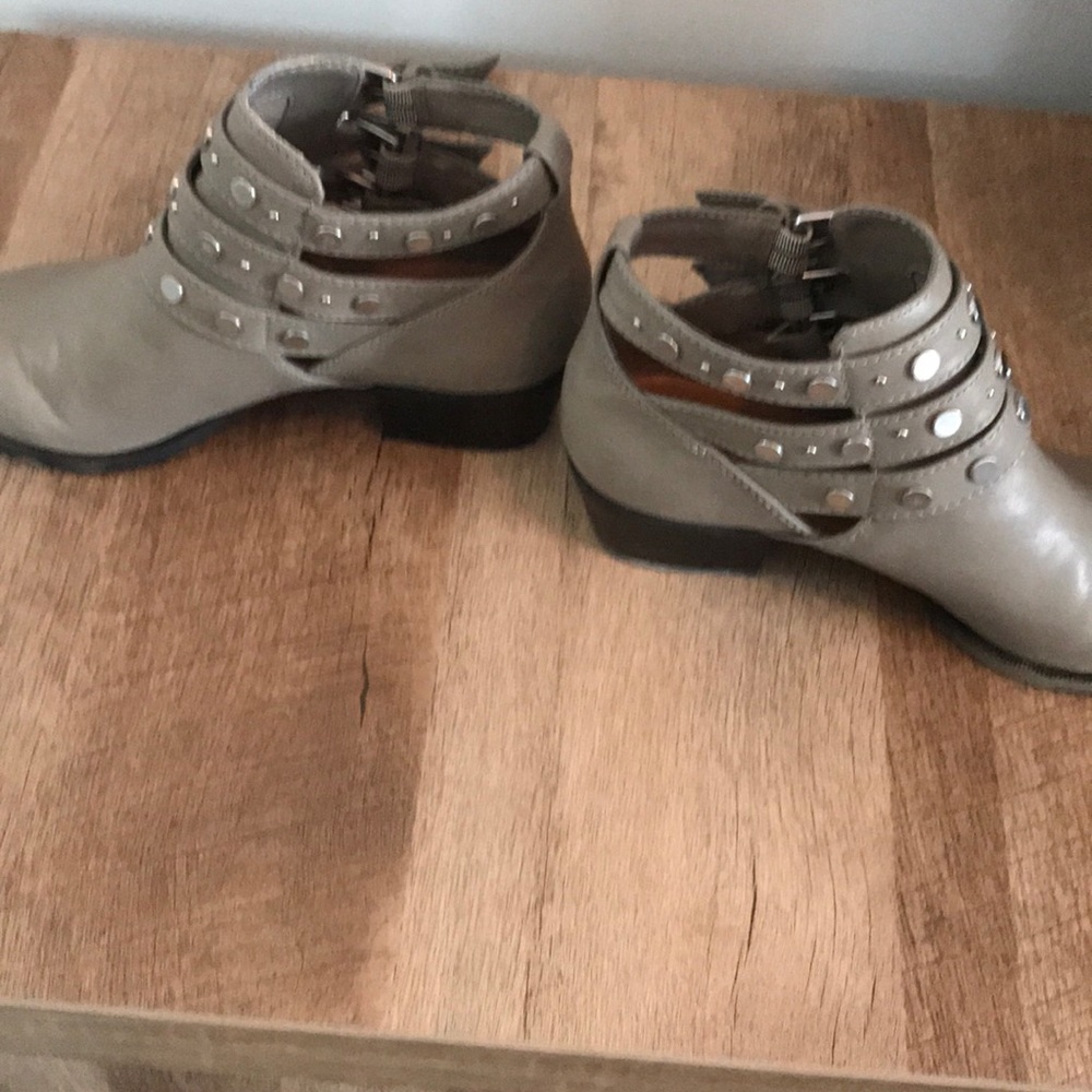 GRAY CIRCUS by Sam Edelman LEATHER ANKLE BOOT - Picture 4 of 5